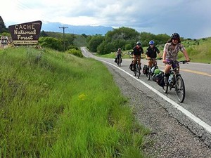 Bikers in the canyon
